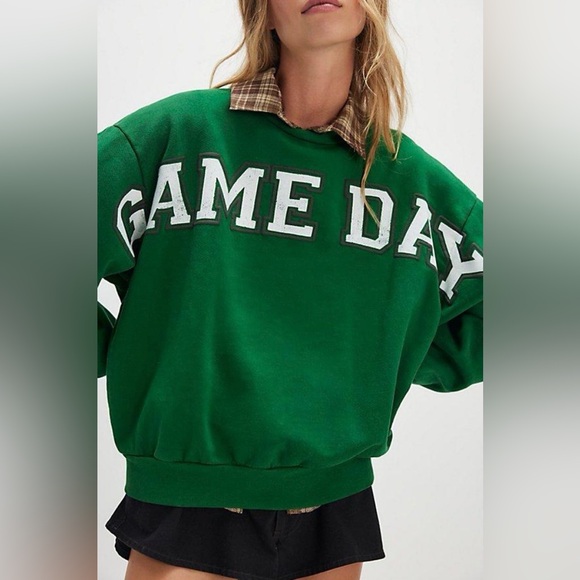 Free People Sweaters - Free People x Daydreamer Game Day Graphic Sweatshirt